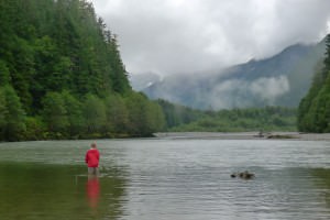 This is me fishing in northern British Columbia, Canada. The majesty and wildness of this place gave me the chills—I’ll never forget visiting here.
