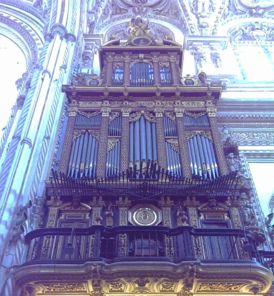 Pipe Organ at La Mezquita in Córdoba, Spain